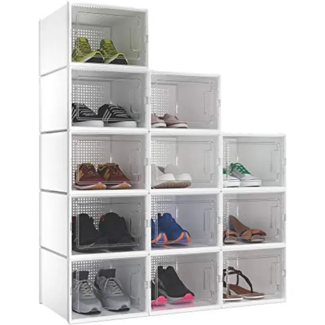 Solacis Schoenen Opbergsysteem - Schoenen Organizer - Schoenenbox - Schoenen Opbergen - Must Have In Huis! Wit