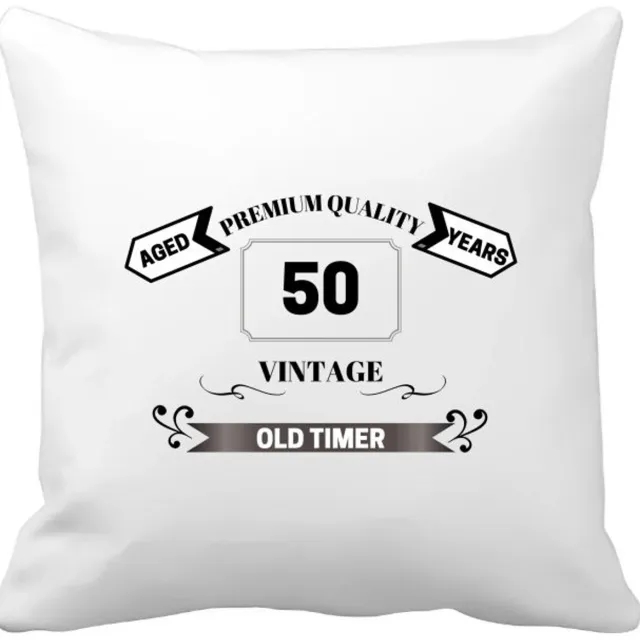 Akyol oldtimer 50 jaar Kussen hoes - Verjaardag cadeau - papa - collega - grappige tekst - 40 bij 40 cm Multicolor