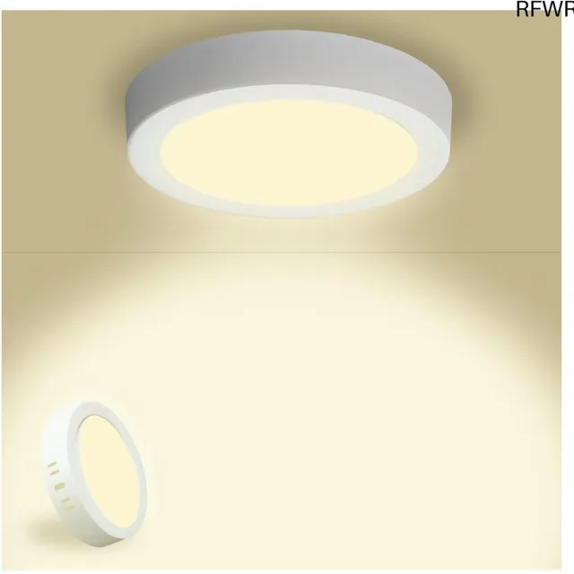 RFWR Ronde LED Plafondlamp 1620LM, 15W Equivalent, Waterdicht IP44 voor Slaapkamer, Keuken en Badkamer Ø17CM Neutraal