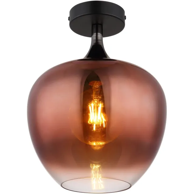 Maxy Plafondlamp MAXY ø24CM E27 1-Lichts Koper