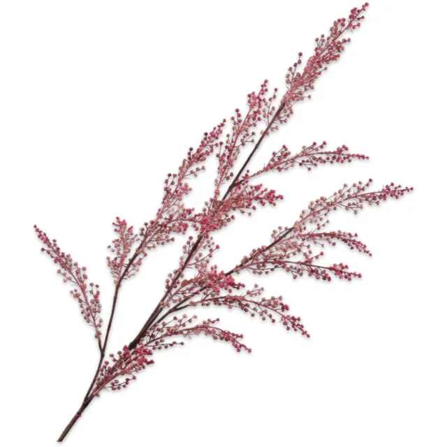 Silk-ka Kunstbloem-Zijden Bloem-Kunsttak Bessentak Mauve- Roze-Rood 89 cm Mauve-Roze-Rood