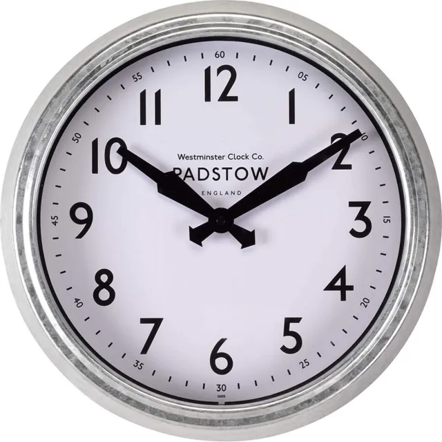 Smart Garden Products Padstow - Buitenklok - Tuinklok - 38 cm Zilver