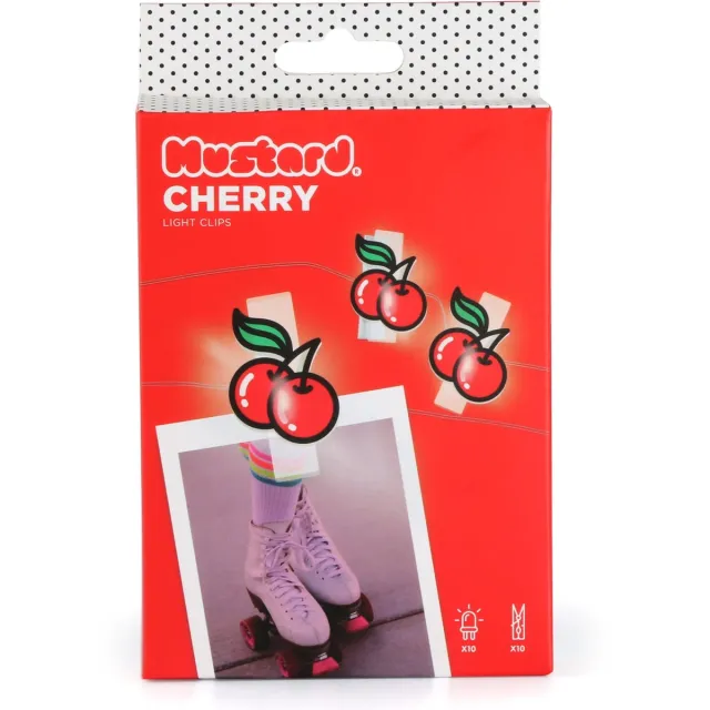 Mustard Cherry Fotoclips LED Set van 10 Stuks - Kunststof - Multicolor
