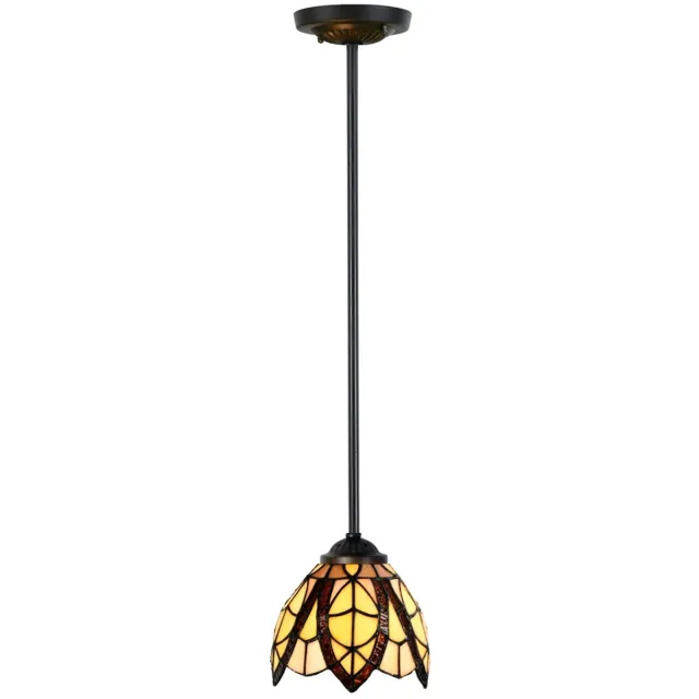 Coloured by Art Tiffany Hanglamp Flow Souplesse pendant - Art Deco Trade Bruin