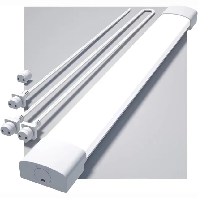 MODLICHT LED Vochtbestendige Lamp - LED Batten 60cm - 18W 2000LM - 5000K Koud Wit - IP65 - LED TL Armaturen - flikkervrij - voor Garage, Werkplaats & Kelder - Koppelbaar