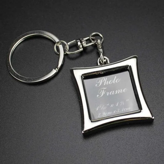 CHPN Sleutelhanger - Fotohanger - Fotolijstjes hanger - Foto-frame - Lijst - Sleutelhanger-Portret - Photo keychain Zilver