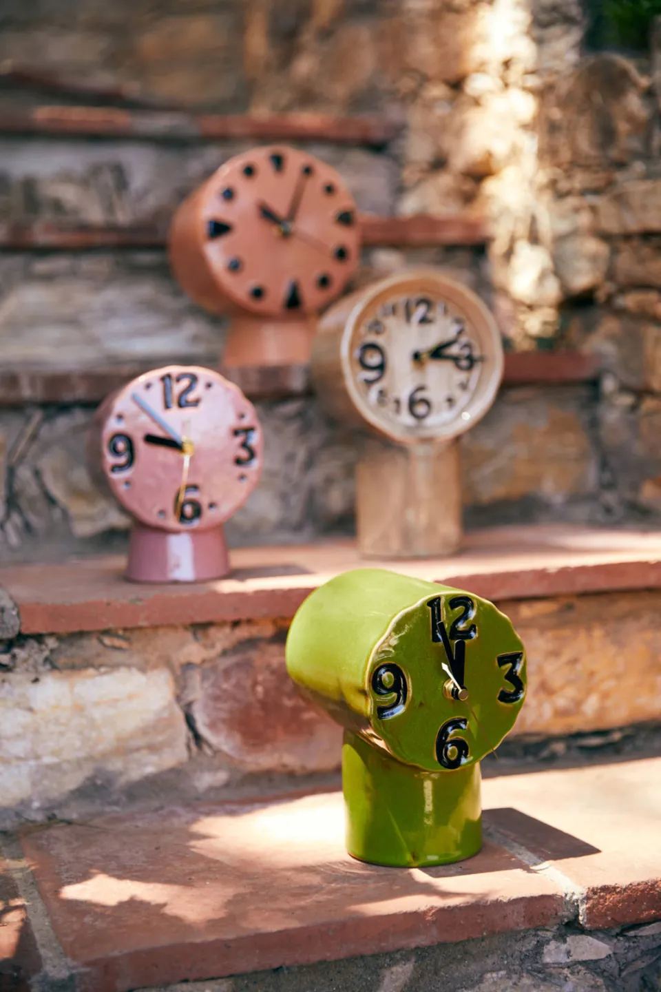 HKliving Retro tafelklok groen, foto 5