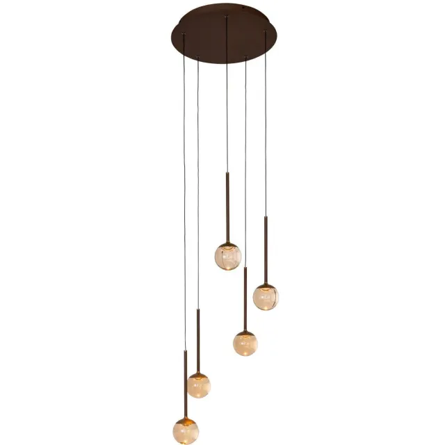 Lucide dimbare LED hanglamp Ø 41.9 cm - amber