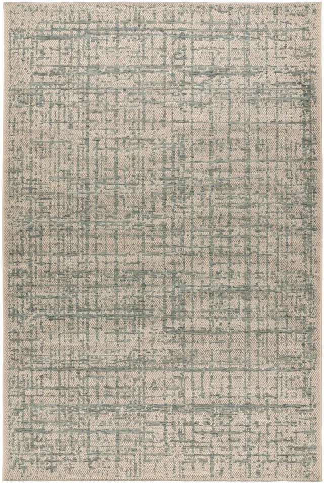 Padiro stijlvol platgeweven vloerkleed 80 x 150 cm - turquoise - modern effen ontwerp - voor binnen en buiten - voor vloerverwarming - van polypropyleen blauw