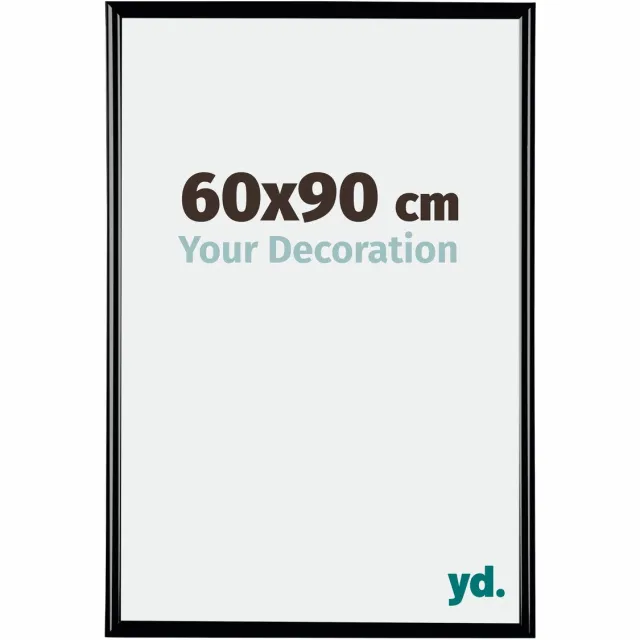 yd. Your Decoration - Fotolijst 60x90 cm - Kunststof - Zwart Hoogglans - Bordeaux