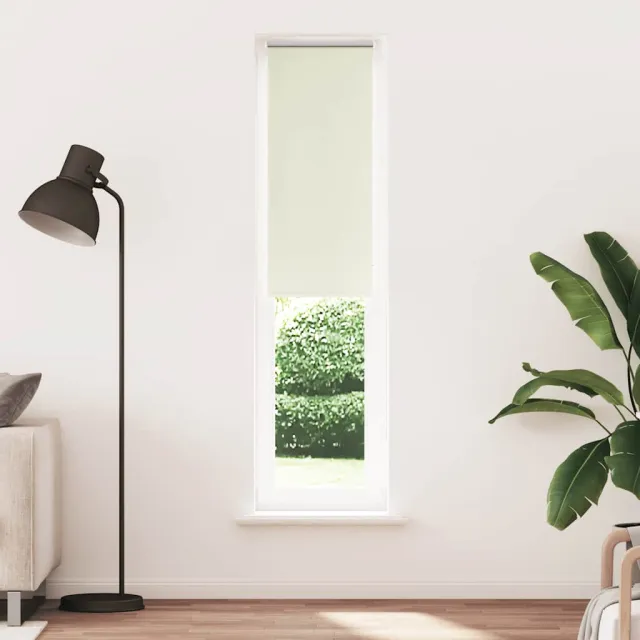 vidaXL Rolgordijn verduisterend 45x230 cm stofbreedte Gebroken wit