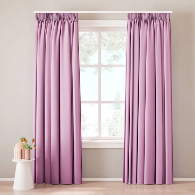 NOUS Living Semi verduisterend gordijn kant en klaar (per stuk) (140 x 270 cm)* Roze - Hunter 47 Spekje