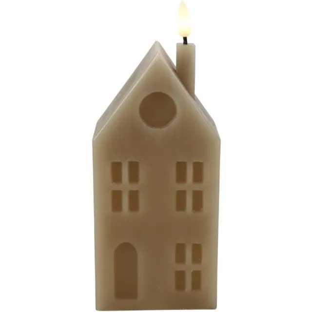 Countryfield Led Huis kaars L Taupe