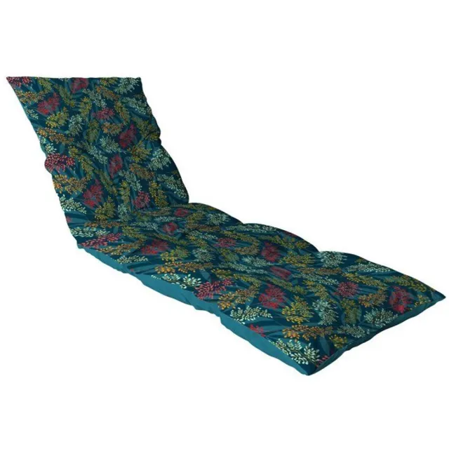 JARDIN PRIVE Flocons Brasilia – Ligbedkussen – Gestept Donker teal
