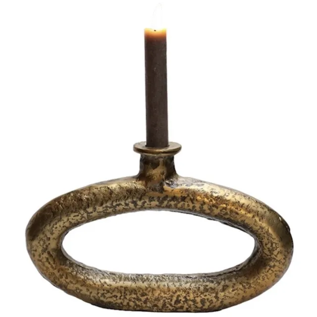 Vase The World Kaarshouder Rocha M aged brass L26 x B4 x H16 cm - Vase the World