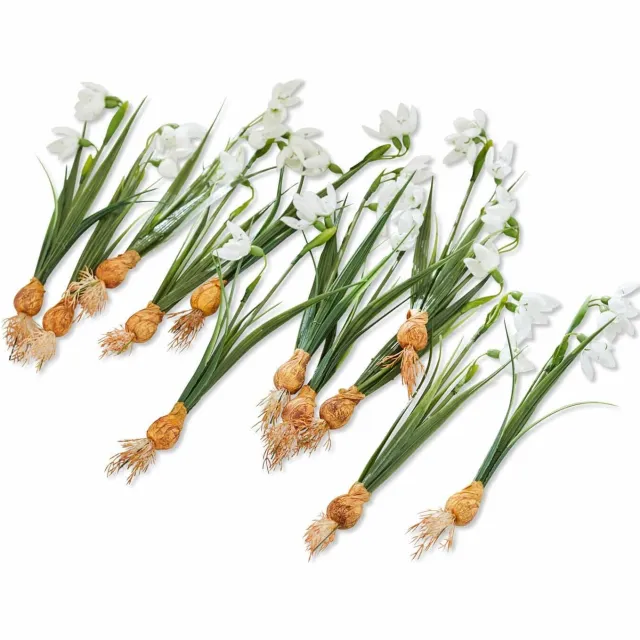 Loberon Sierbloem set van 12 Willmare wit/groen
