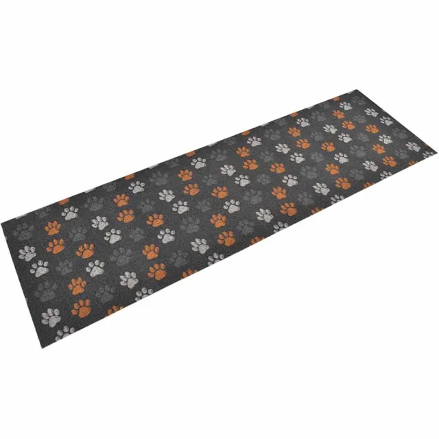 vidaXL Keukenmat wasbaar potenprint 60x180 cm fluweel meerkleurig