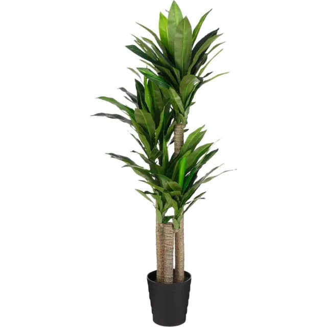 Mica Decorations Dracaena Kunstplant - H150 x Ø60 cm - Plastic Pot - Groen