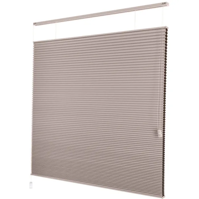 Dutchblinds Plisségordijnen - verduisterend - Sand - 130 x 175 cm - Raamdecoratie op maat