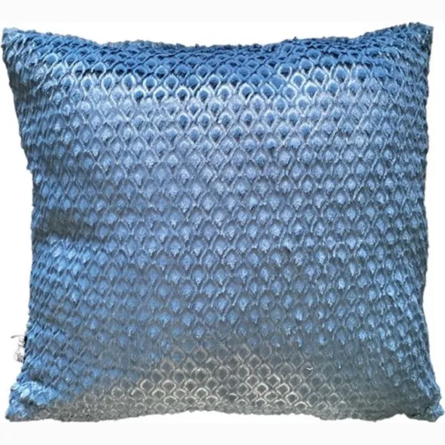 Unique Living Kussenhoes - 5 stuks - kussenhoesje - sierkussen hoes - Lumi - Blauw - 45 x 45cm - met rits blauw - petrol
