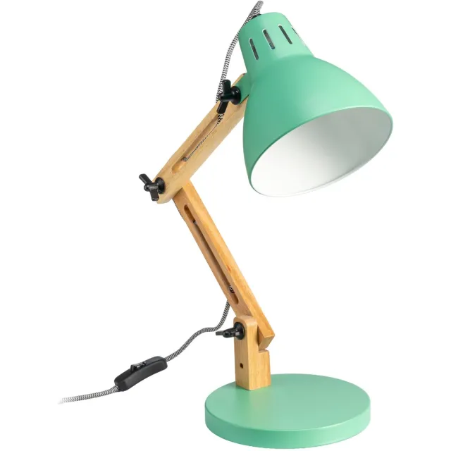 Luxus Europe Bureaulamp Robbie Oud groen - Leeslamp - Bureauverlichting voor Thuis en Kantoor