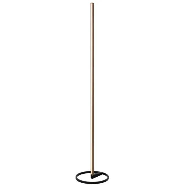 Lucide aluminium dimbare LED vloerlamp 29.7x29.7 cm - koffie