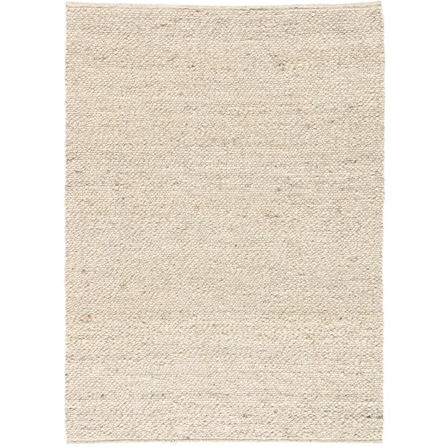 Lino Noble Beige Vloerkleed 170x240cm - Handgeweven Luxueus Tapijt 100% gevilte wol - Laagpolig - 18mm dik - 3,7kg/m² - Tapijt Woonkamer - Vloerkleed Slaapkamer - Tapijt Eetkamer