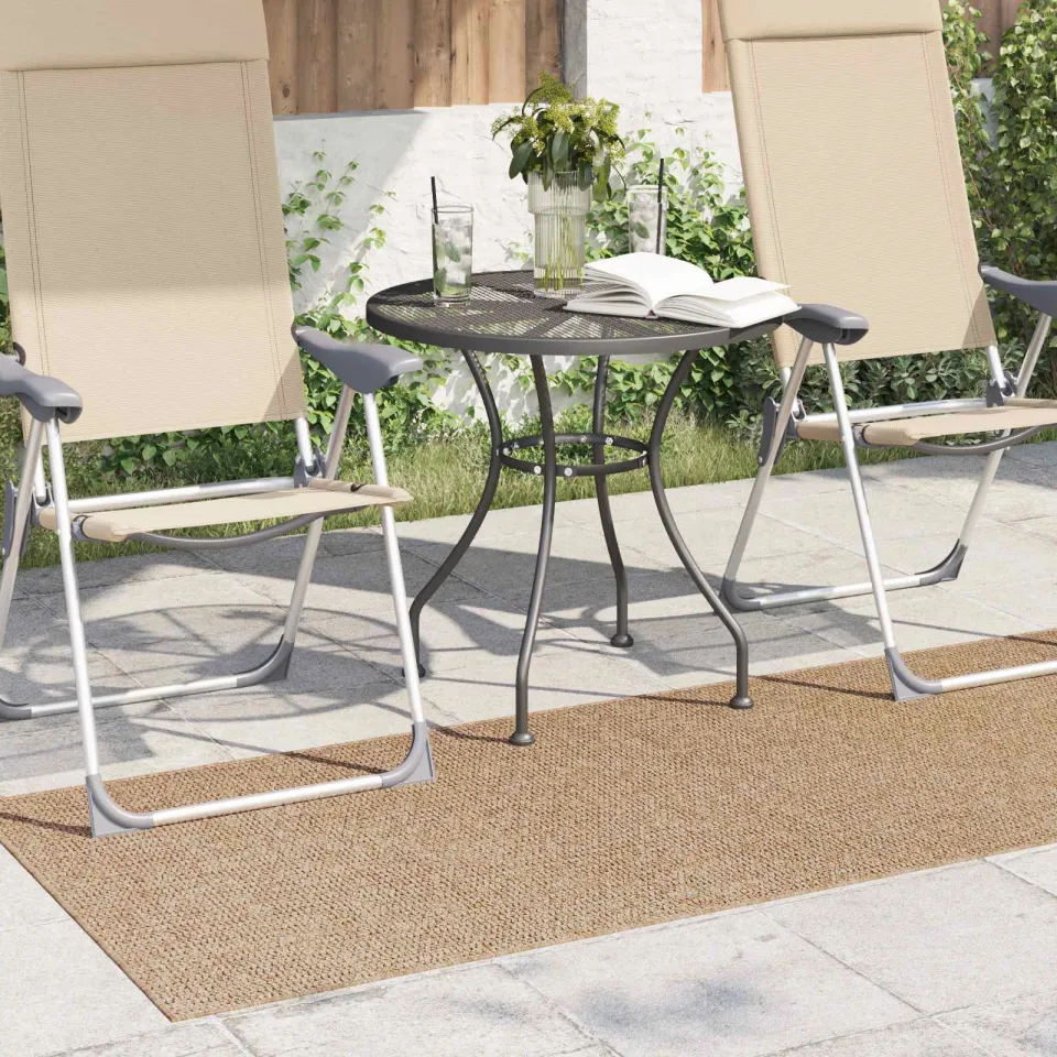 vidaXL Binnen- en buitentapijt AGIRA Naturel 150 x 80 cm Polyester, foto 3