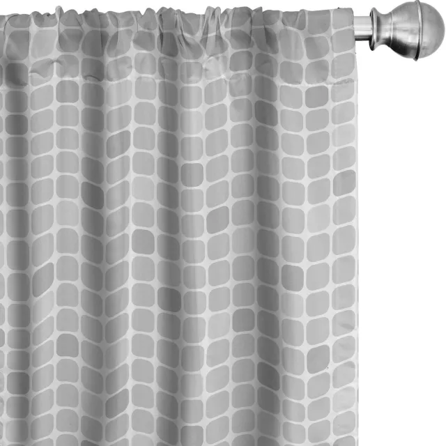 ABAKUHAUS Abstrakt – Gordijnen 2x75x175 cm – mikrofaser Pale Taupe