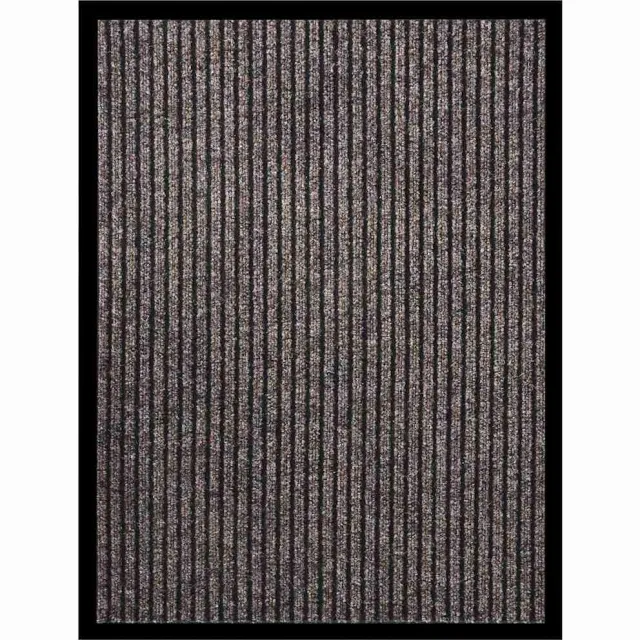 vidaXL Deurmat 60x80 cm gestreept beige