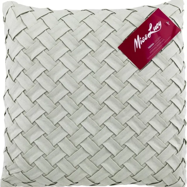 MissLucy Miss Lucy - Tressa - Kussenhoes – Kussensloop – Sierkussen – Sierkussenhoes – 40 x 40 cm - Pastel mint groen