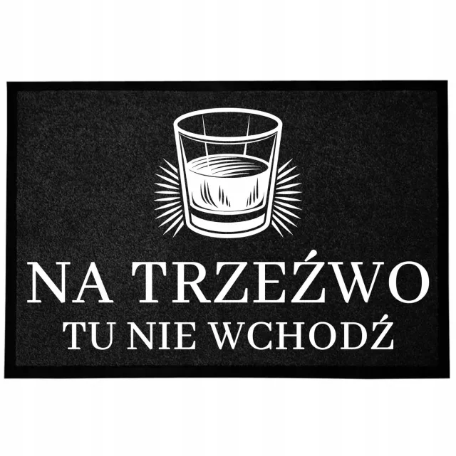 TabPrint Stijlvolle Deurmat Zwart 40x60 cm - Decoratief & Praktisch