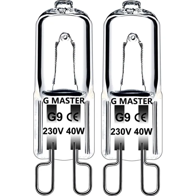 G Master PRO G9 Halogeen lichtbron - 230V - Warm Wit Licht - Dimbaar - 40w - Halogeen lamp -(2 STUKS) Helder