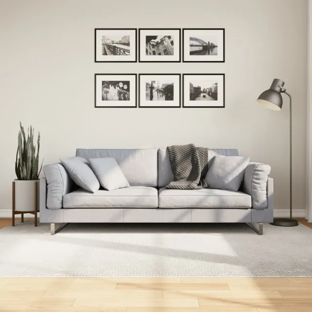 vidaXL Vloerkleed IZA laagpolig Scandinavisch 160x230 cm crèmekleurig, foto 2