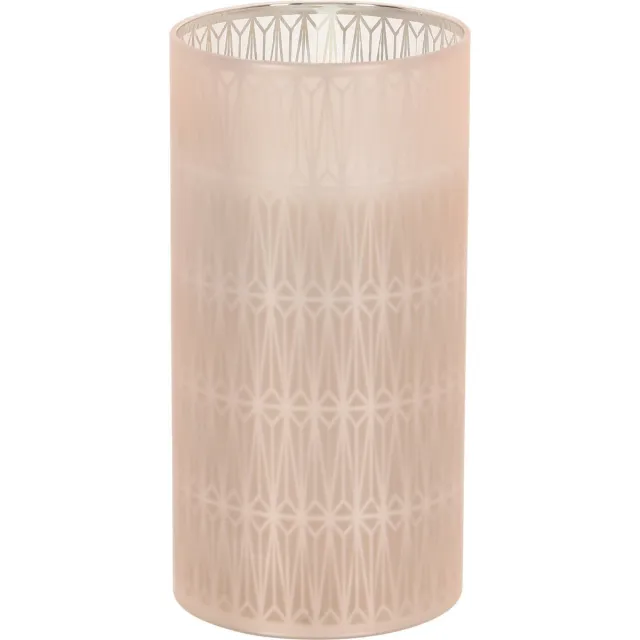 Home & Styling luxe LED kaars - in glas - warm wit - D7,5 x H15 cm - Stompkaarsen - Sfeer kaarsen