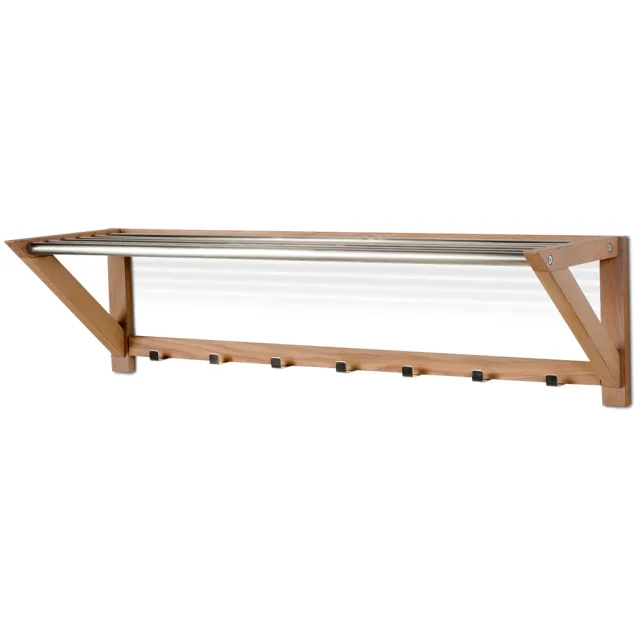 Rowico Home Confetti houten wandkapstok naturel eiken - 100 x 26 cm
