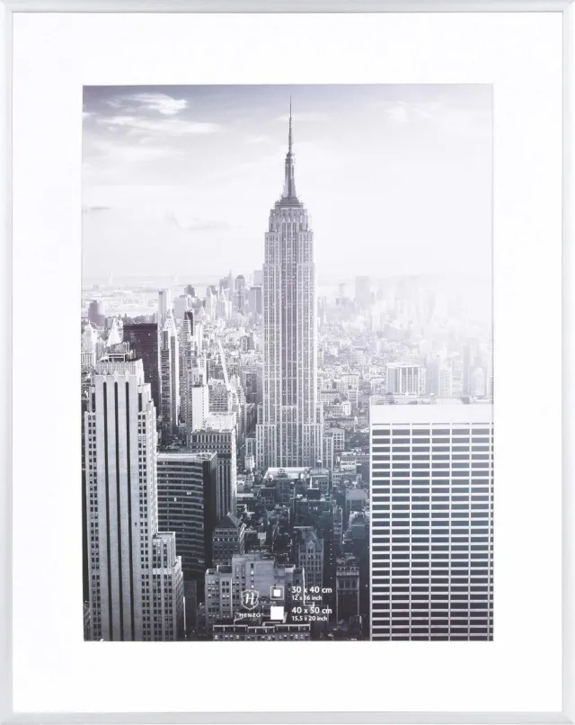 Henzo Fotolijst - Henzo - Manhattan - Fotomaat 40x50 cm - Zilver