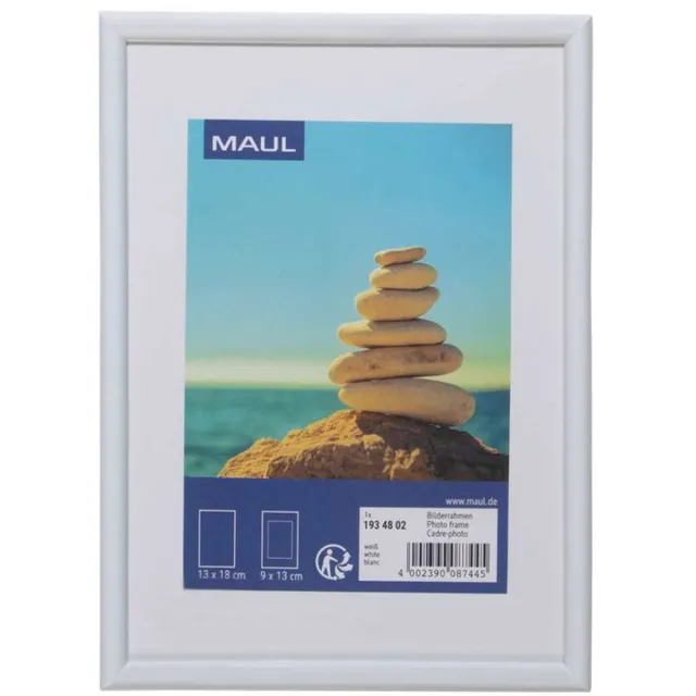 Maul Fotolijsten MAULart kunststof 13 x 18 cm, ca. B6 wit