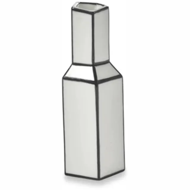 Serax Annebet Philips Carte Blanche vaas D4.8cm H13.8cm wit / zwart