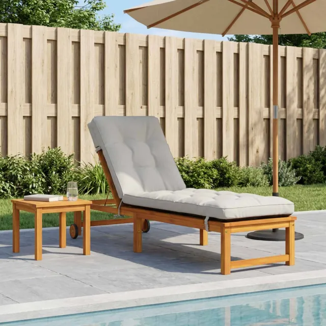 vidaXL Ligstoel Kussen VIANEN 100% Polyester Wit 200 x 55 x 8 cm