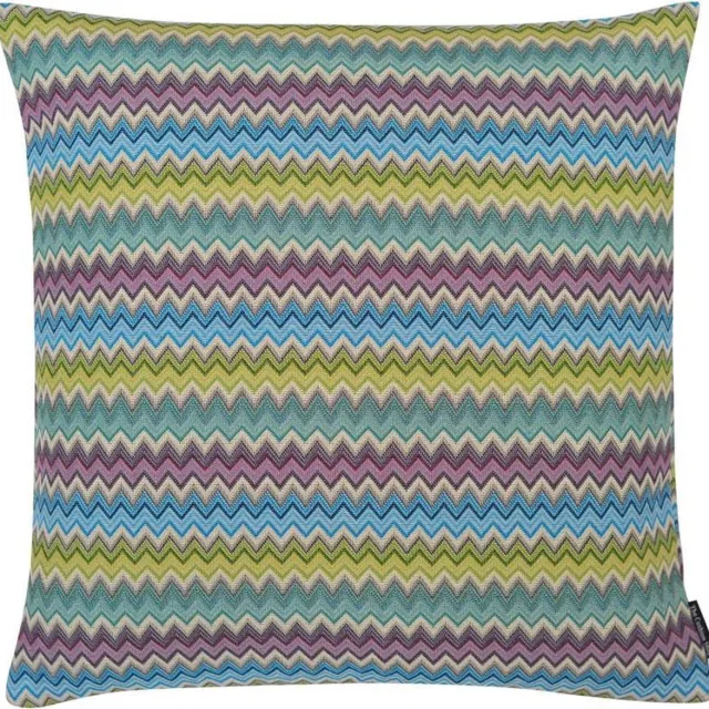 The Cushion Shop Chevron - Sierkussen - 44x44 cm - Blauw Multi