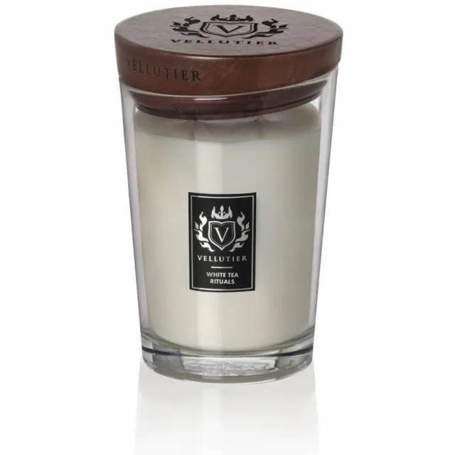 Vellutier Witte Thee Rituals Grote geurkaars - 515g White