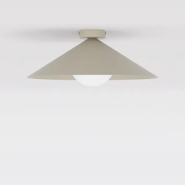 Emibig MONO 1M PLAFON MOKKA OPAL - Moderne plafondlamp voor sfeervolle verlichting Beige