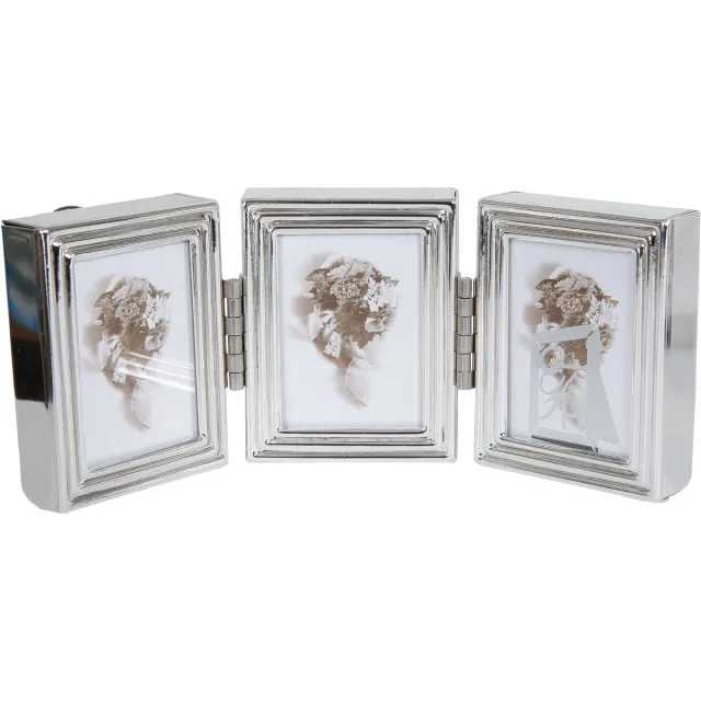 Formano Fotolijst - Trio Pasfotolijstje - glanzend - 4x5cm - Zilver