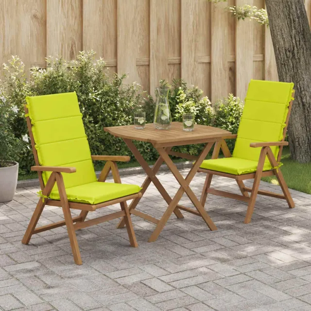 vidaXL Kussen voor stoel met hoge rug GEMERT 2 st 100% Polyester groen