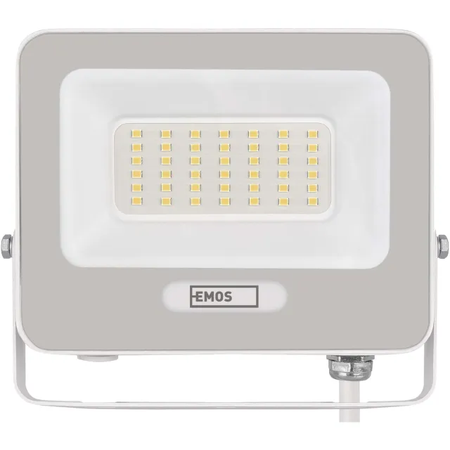 Emos GLARO LED-schijnwerper 30 W, wit, IP65, 3000 lm, neutraal wit, ZS2234W