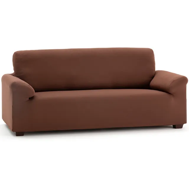 Belmarti Bankhoes Anza - 130cm tot 160cm breed - bruin - Zachte, luxe stretchstof vormt moeiteloos naar je bank - Premium kwaliteit
