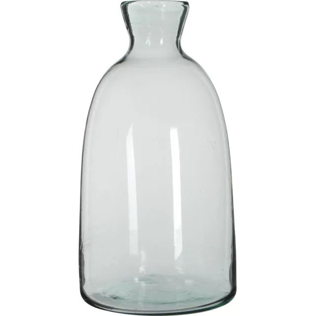 Mica Decorations Fles vazen Florine 22 x 44 cm transparant gerecycled glas - Home Deco vazen - Woonaccessoires