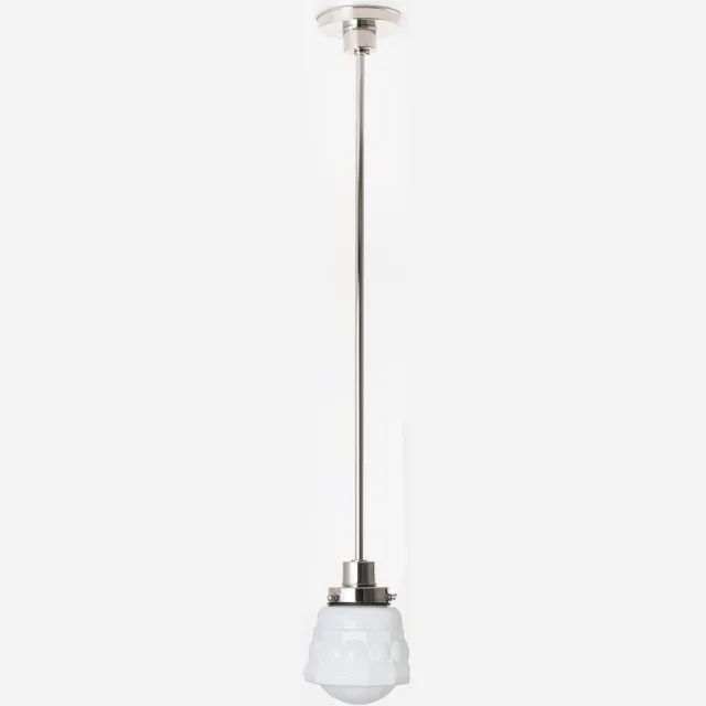 Coloured by Art Hanglamp Weimar 20's Nikkel - Art Deco Trade