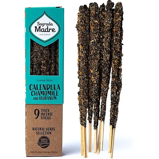Sagrada Madre Kamille Calendula Olibanum - Wierook - circa 9 stokjes